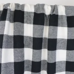 Flanelle à grands carreaux Noir et Blanc