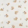Flanelle motif oursons fond blanc cassé