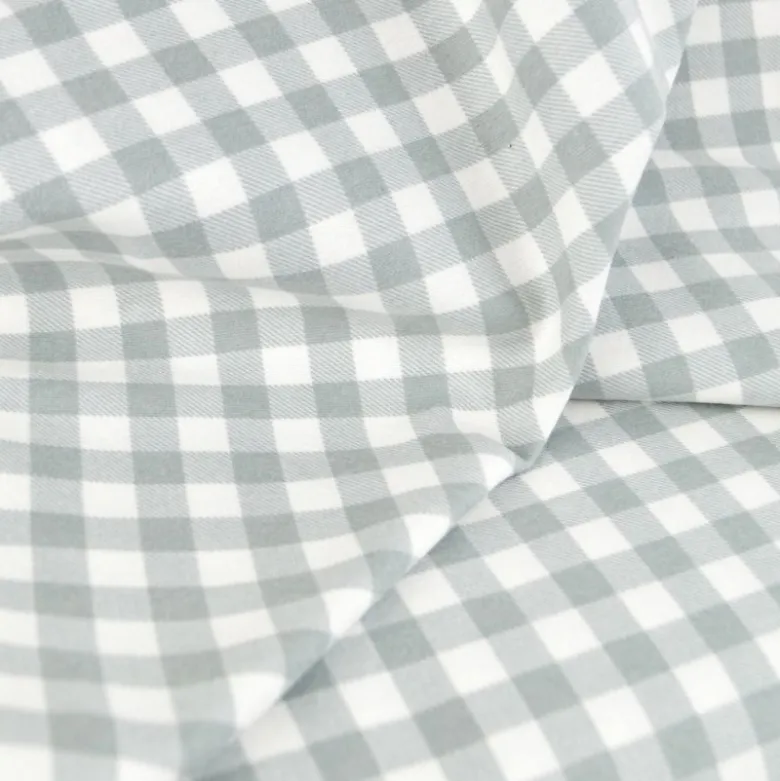 Flanelle motif Vichy grands carreaux vert Sauge