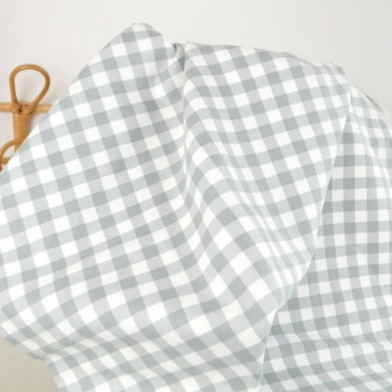 Flanelle motif Vichy grands carreaux vert Sauge