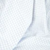 Flanelle motif Vichy petits carreaux bleu clair