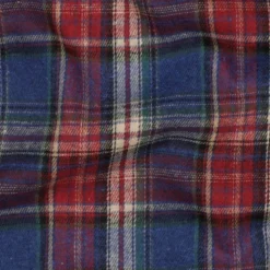 Flanelle Tartan Highland – Bleu & Rouge Traditionnel