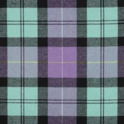 Flanelle Tartan Highland – Violet & Menthe Fresca