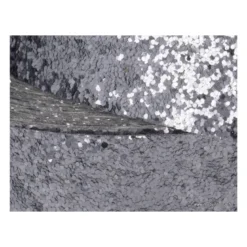 Galon Glitter à coudre 25 mm coloris Gris Sidéral
