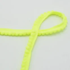 Galon mini pompons Jaune fluo - 6mm
