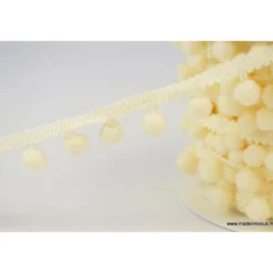 Galon PETITS POMPONS coloris Ecru