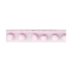 Galon PETITS POMPONS coloris Rose