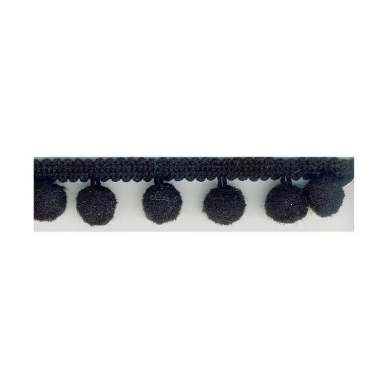 Galon PETITS POMPONS coloris Noir