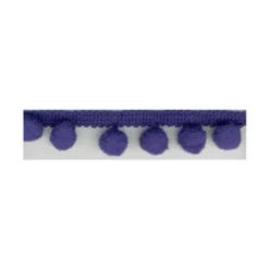 Galon PETITS POMPONS coloris bleu