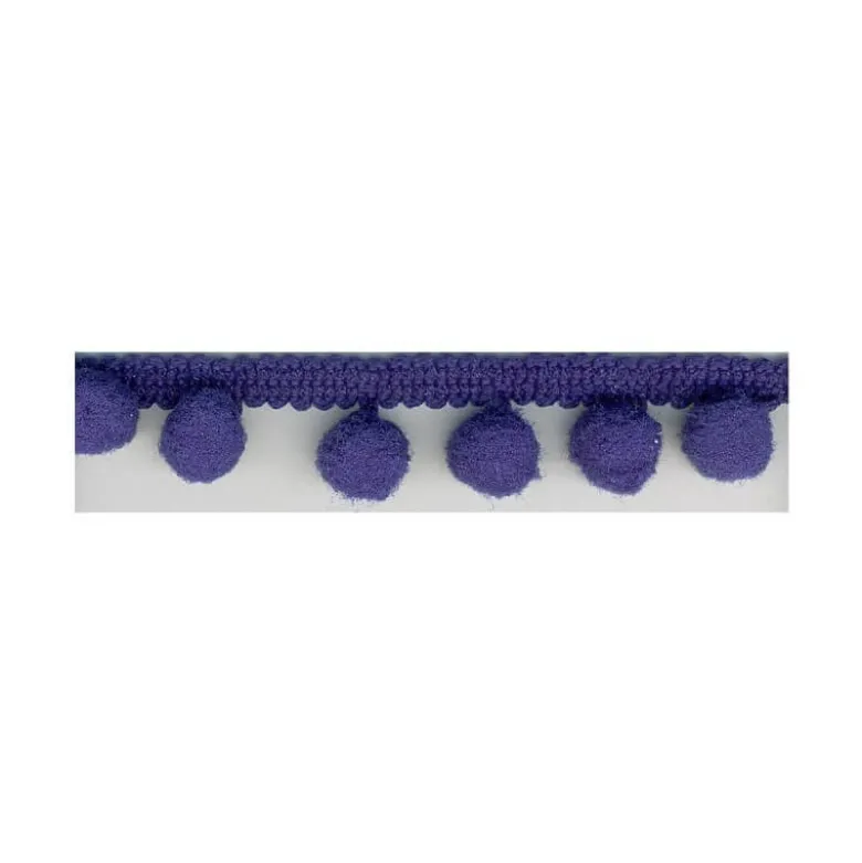 Galon PETITS POMPONS coloris bleu