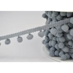 Galon PETITS POMPONS coloris Gris