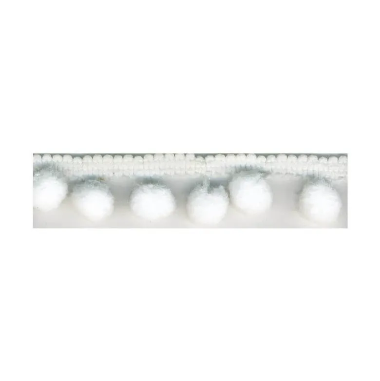 Galon PETITS POMPONS coloris Blanc