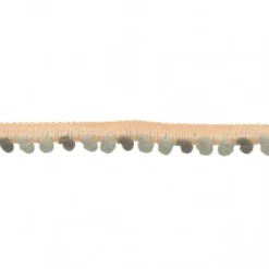Galon PETITS POMPONS LUREXRose et gris