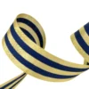 Galon Rayures Lurex Or et Marine 30 mm