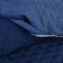Jean denim denim matelassé losange envers satin
