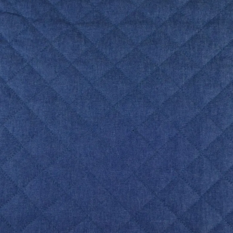 Jean denim denim matelassé losange envers satin