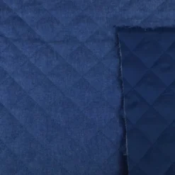 Jean denim denim matelassé losange envers satin