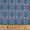 Jersey graphique ornements pétrole – Poppy Fabrics - OEKO TEX