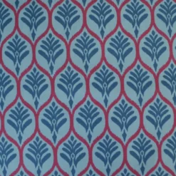 Jersey graphique ornements pétrole – Poppy Fabrics - OEKO TEX