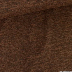 Jersey maille Lurex coloris chocolat