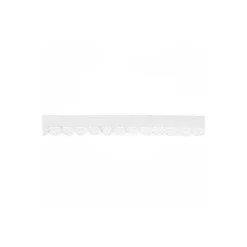 Élastique dentelle blanc speciale lingerie - 12mm