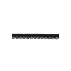 Élastique dentelle noir speciale lingerie - 12mm