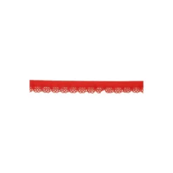 Élastique dentelle rouge speciale lingerie - 12mm