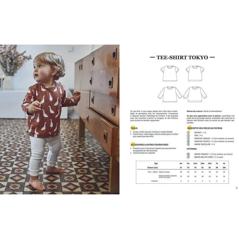 Livre de couture bébé "à la maison" - Ikatee