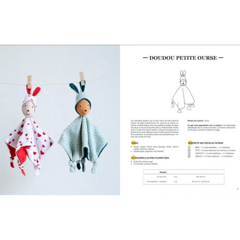 Livre de couture "Bonne nuit" - Ikatee