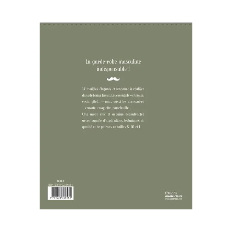 Livre de couture "Couture homme décontracté"