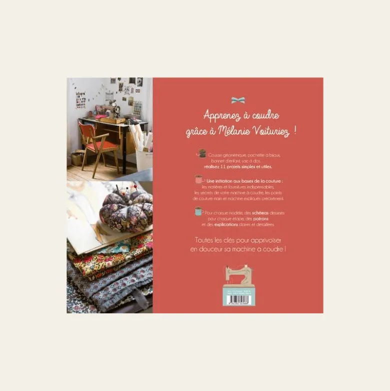 Livre Je me mets à la couture - Mélanie Voituriez