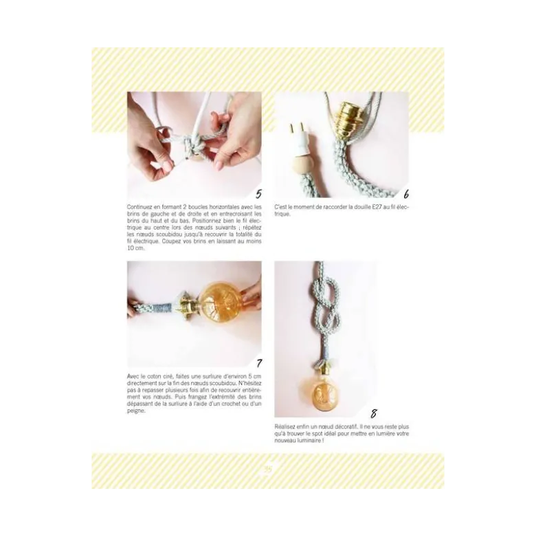 Livre Macramé "Créations pour la maison" - 10 modèles