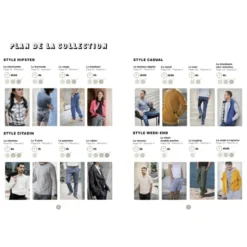 Livre Monsieur Couture : 16 modèles pour hommes du XS au XXL