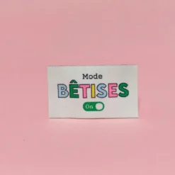 Lot de 6 étiquettes tissées - Bêtises