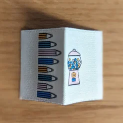 Lot de 6 étiquettes tissées - Bubble Gum