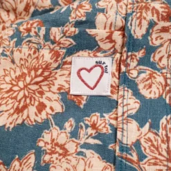 Lot de 5 étiquettes tissées - Coeur sur toi - Ikatee