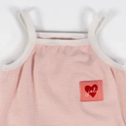 Lot de 5 étiquettes tissées Joli coeur - Ikatee