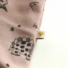 Lot de 5 étiquettes tissées pliées - Coeur Or lurex