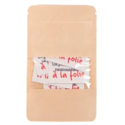 Lot de 5 étiquettes tissées - Un peu, Beaucoup, Passionnément - Ikatee