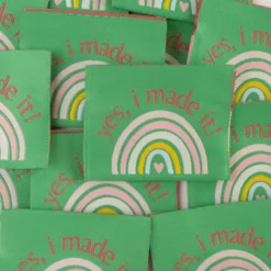Lot de 5 étiquettes tissées -