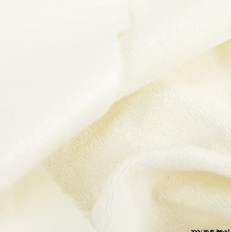 Micro éponge de bambou écru envers Pul imperméable - OEKO TEX