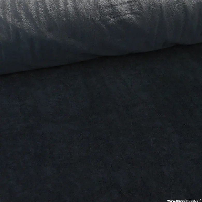 Micro éponge de bambou Noir envers Pul imperméable - Oeko tex