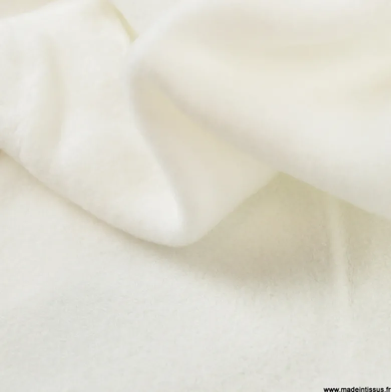 Micro éponge tencel double face Ecru - OEKO TEX