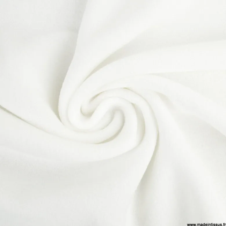 Micro éponge tencel double face Ecru - OEKO TEX