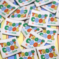 Mix de 6 étiquettes tissées Marmaï - "Fiesta Tropical mix"