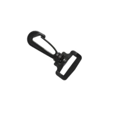 Mousqueton noir pour sangle de sac à dos - 32mm