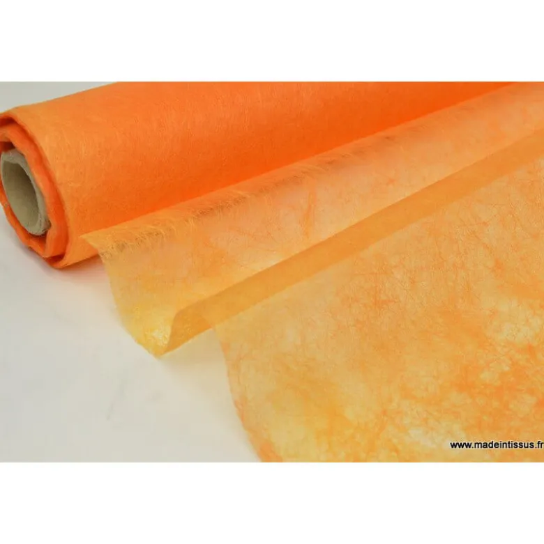 Non tissé déco mandarine 160 .x 1m