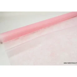 Non tissé déco rose 160 .x 1m
