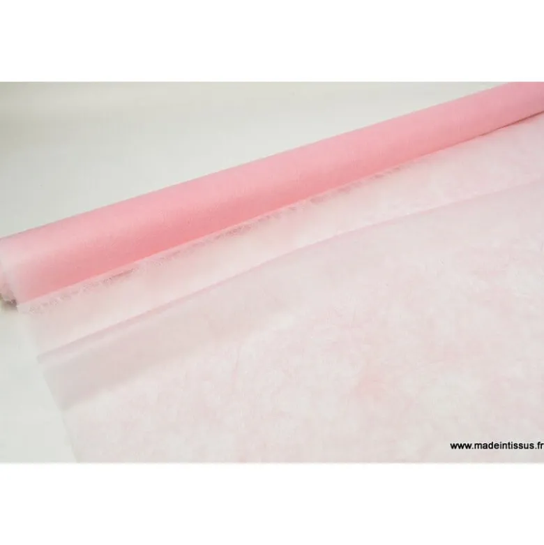Non tissé déco rose 160 .x 1m