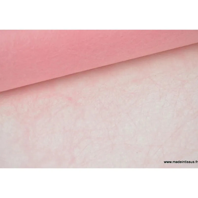 Non tissé déco rose 160 .x 1m